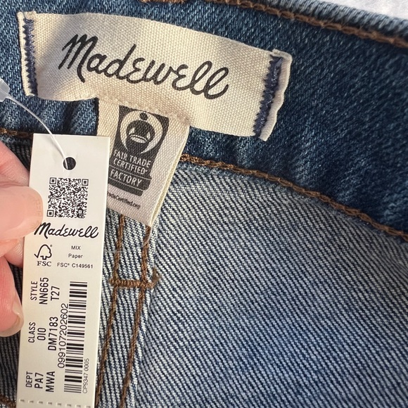 Madewell Blue Wide Leg Jeans - Picture 3 of 5